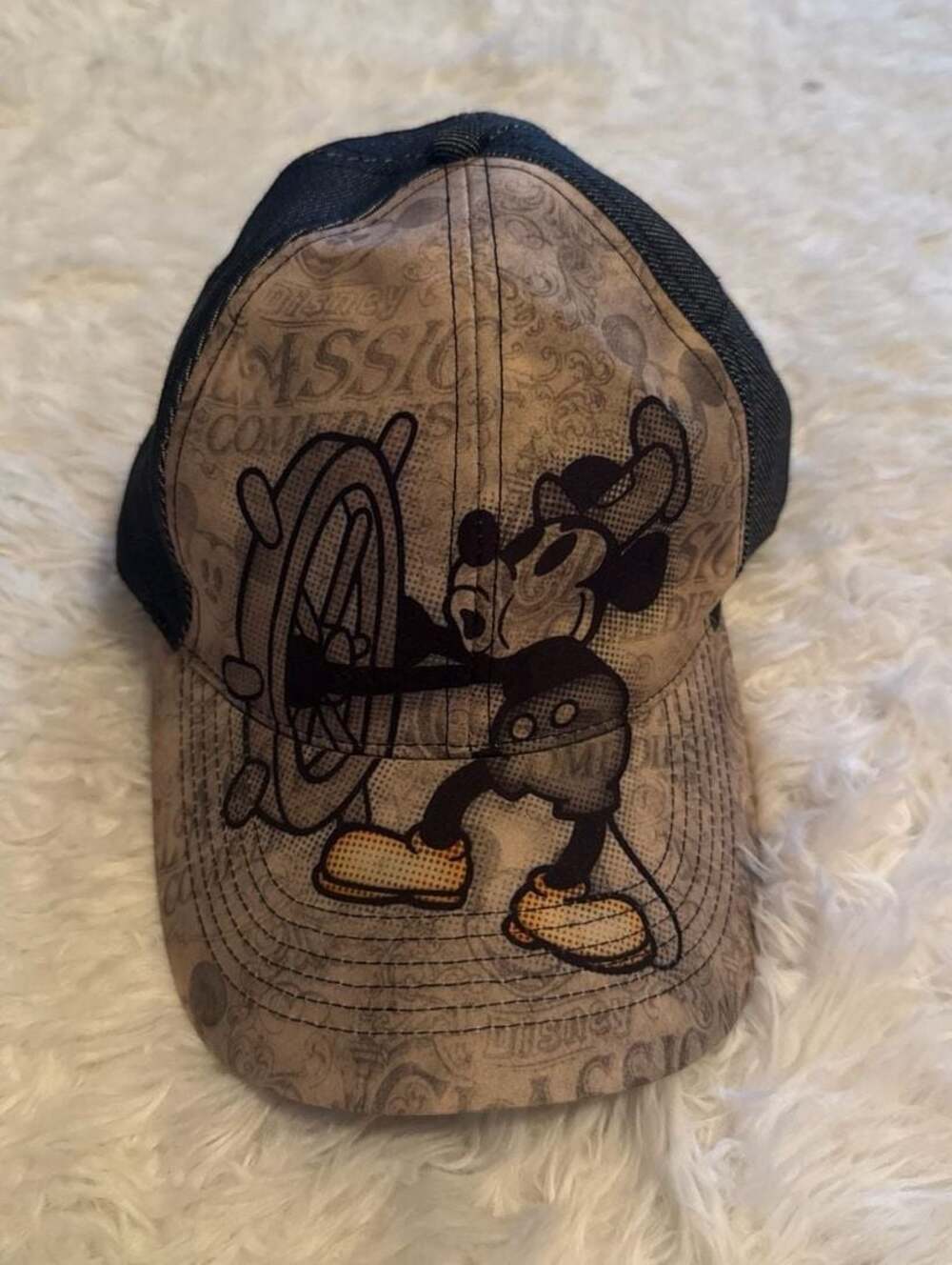 Walt Disney World Mickey Mouse Steamboat Willie‎ Adjustable Baseball Cap